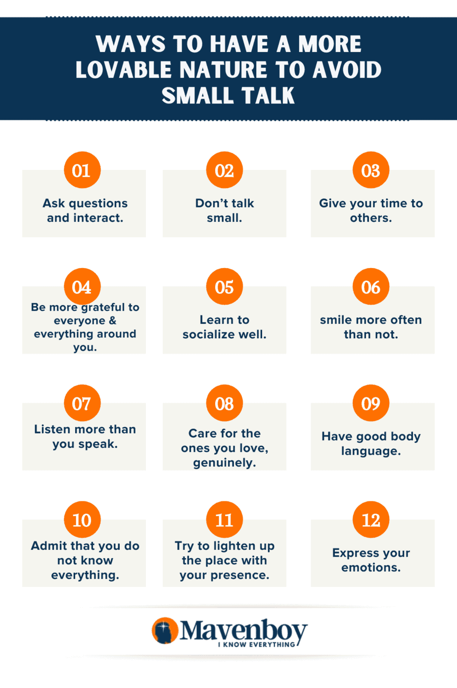 15 راه برای جلوگیری از صحبت های کوچک (و گفتگوی واقعی)
