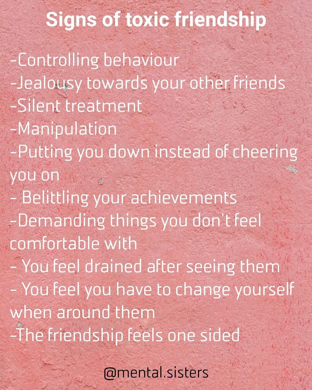 19 znakov toksičnega prijateljstva