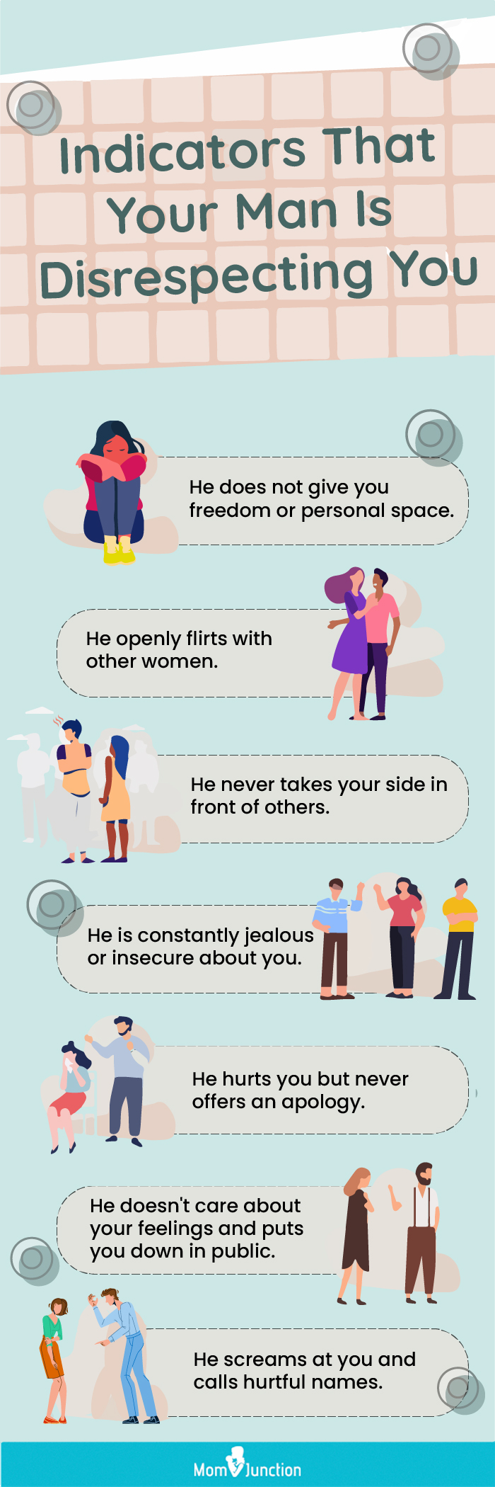 24 lugupidamatuse märki suhetes (&amp; Kuidas sellega toime tulla)